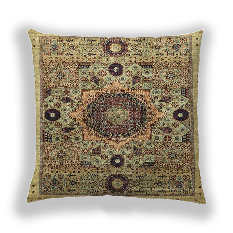 Coussin décoratif abstrait 2365, Microsuède