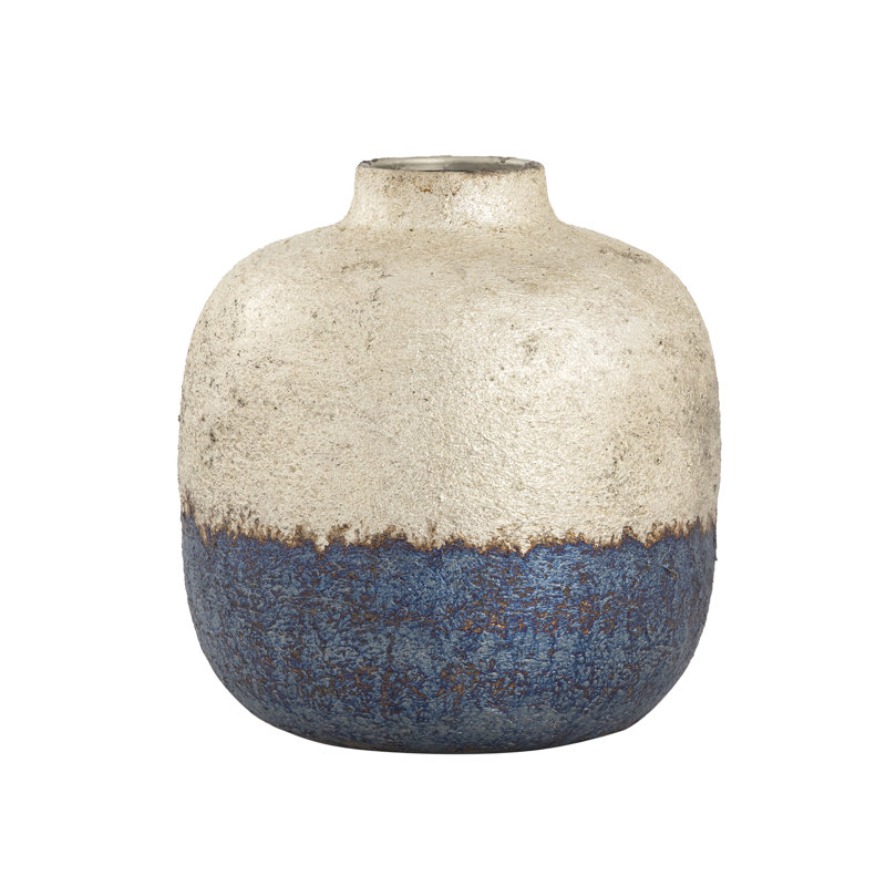 Vase Neal - petit argent, H 8,25 po x l 7,75 po x P 7,75 po