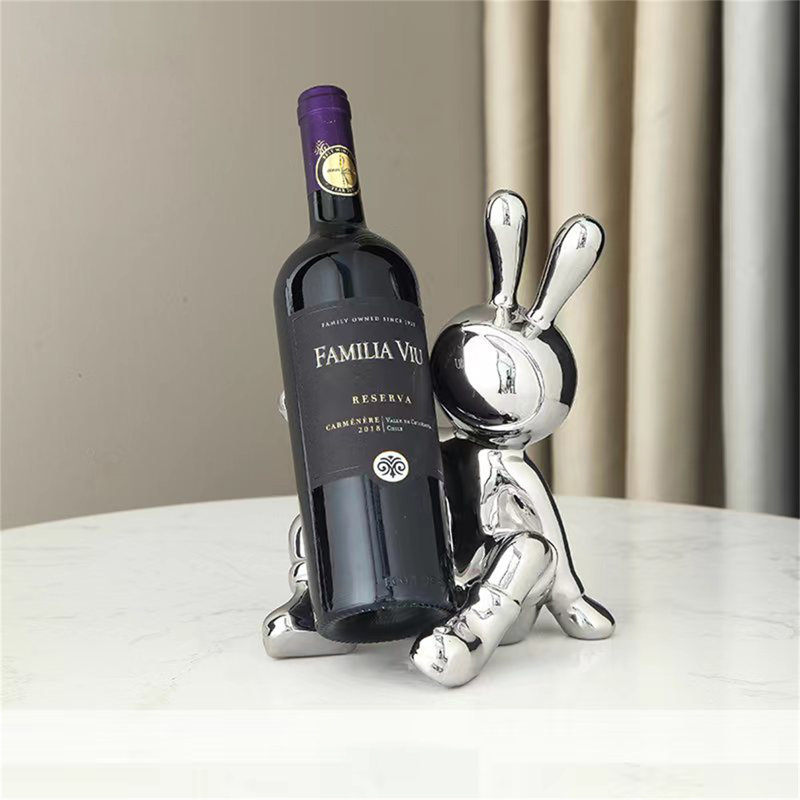Kanisa Tabletop Wine Bottle Rack Silver