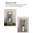 Medieval Style Soft Panel Cabinet With High-Definition Full-Length Mirror