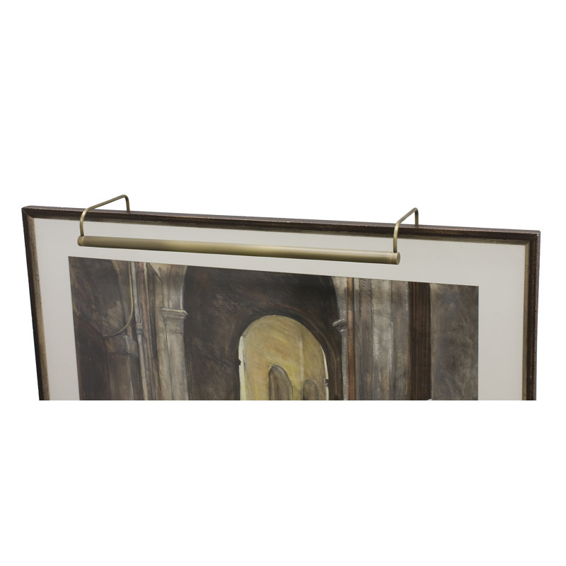 Applique pour tableau 2 lumières Slim-Line, Laiton antique, H 7,5 po x l 64 po x P 8 po