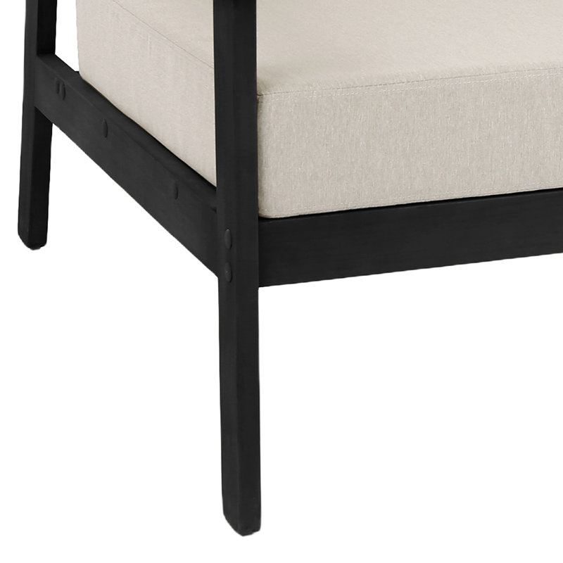 Ensemble de conversation d'extérieur 5 pièces Marlo, parfait pour recevoir avec les tables incluses, Chameau clair, Noir