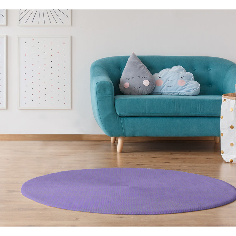 Chenille Indoor Rug, Round 5'
