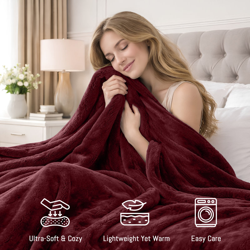 Machine Woven Throw Blanket, 200cm x 150cm