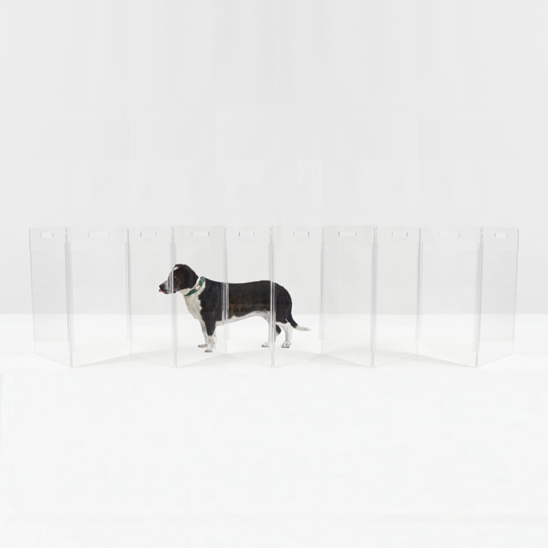Low Zig Zag Freestanding Pet Gate, 10-Panel