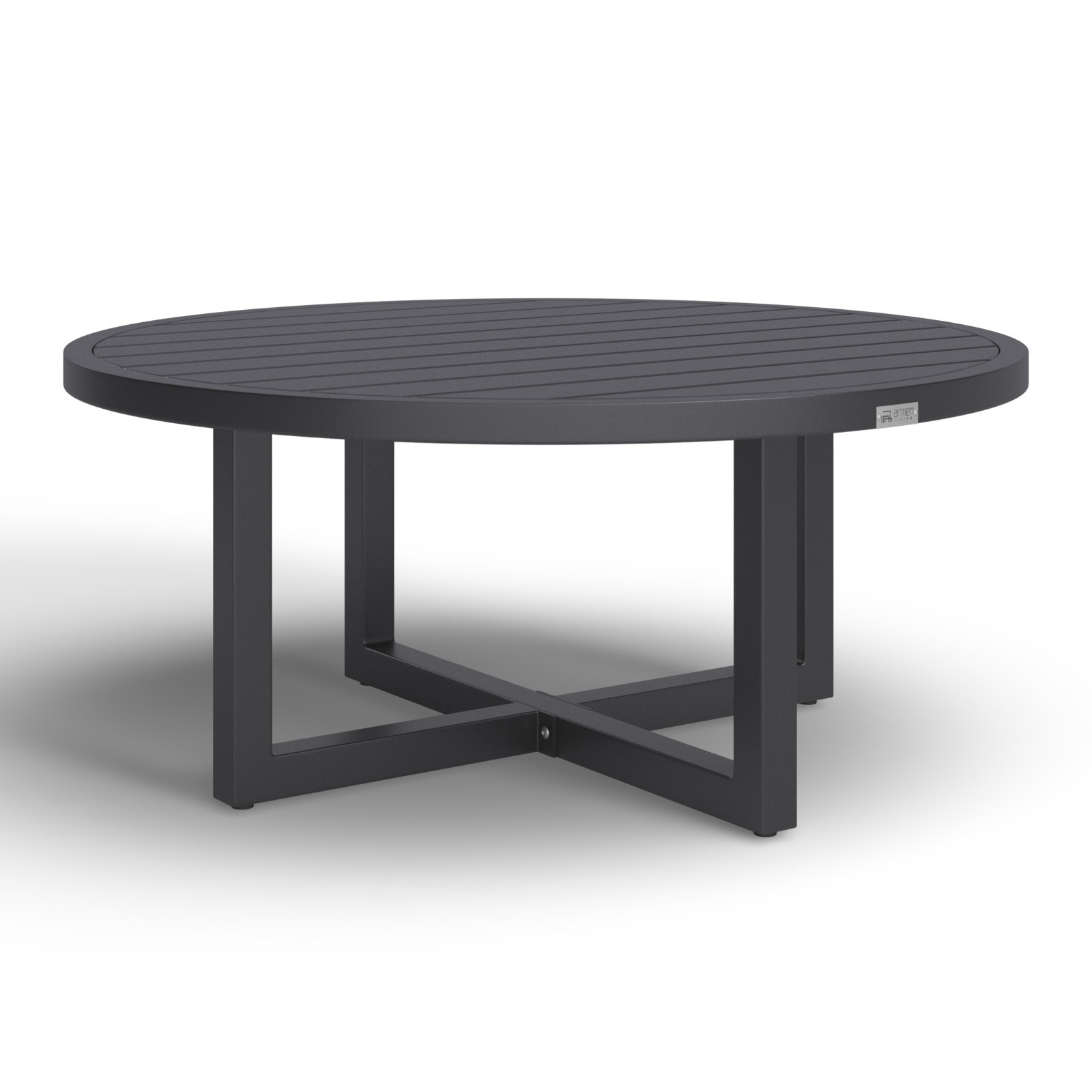 Chaker 42'' Aluminum Outdoor Coffee Table, Gray