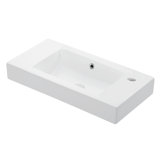 Minimal Ceramic 27.6'' L Bathroom Sink