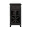 Bar classique avec porte en verre avec rangement pour bouteilles-376172647