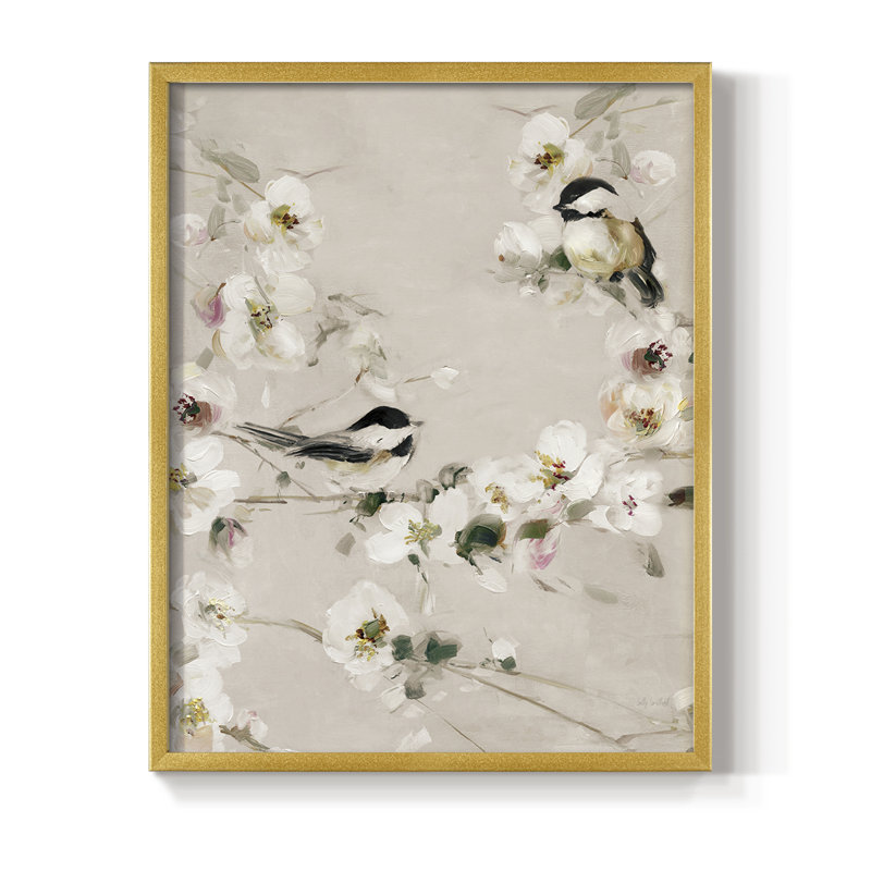 " Sweet Song Duo I ", 15" H x 12" W, Gold
