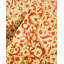 Tapis unique noué à la main orange / rouille / ivoire Keller de conception unique 6 pi 2 po x 9 pi 7 po Keller