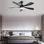 52 Inch Modern Led Ceiling Fan With 3 Color Dimmable 5 ABS Blades Remote Control Reversible DC Motor White For Bedroom-1490382821