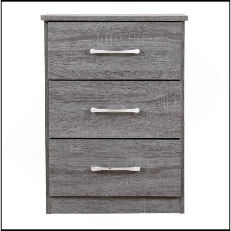 Chic Contemporary Nightstand, Gray