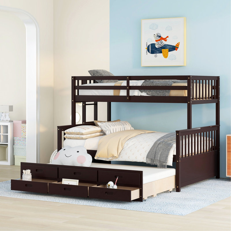 Lit plateforme avec rangement Jarrelle, Espresso