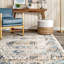 Tapis oriental bleu / beige Brearly-731067391