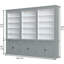 Bodee 240 cm H x 300 cm W Library Bookcase-1005911238