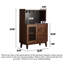 Solid Wood Cavity Board One-Piece Against The Wall Multifunctional Storage Food Cabinet