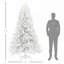 7.5ft Tall Artificial White Christmas Tree-1130965047