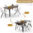 Carvajal Cavanagh 5-Piece Modern Dining Set-794534690-794534688