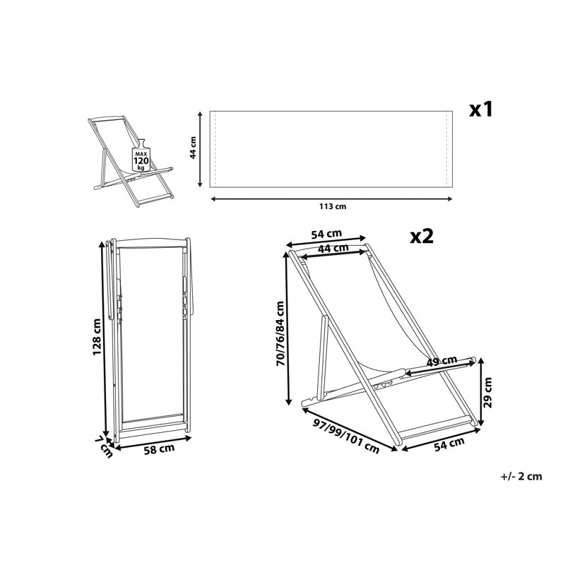 Elisaul Folding Deck Chair