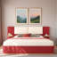 Lit plateforme tapissier avec tablettes-76383253-76383254