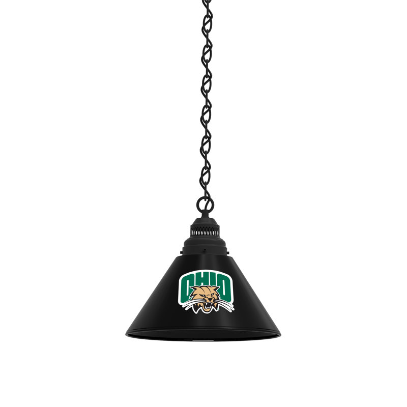 1 - Light Single Pendant, Black, Ohio Bobcats