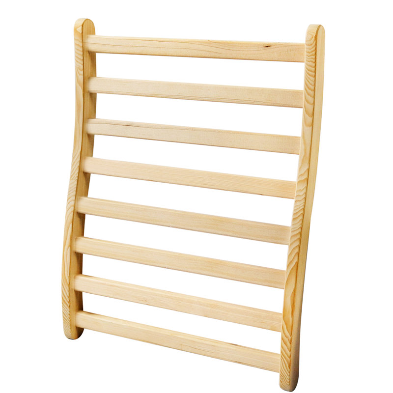 Banc de pruche en bois naturel en forme de S, et esthétique, idéal pour la pruche d'ambiance, conception ergonomique, dossier confortable, infrarouge, filet creux, massage