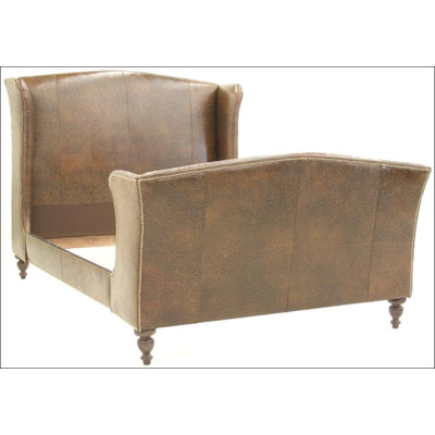 Upholstered Wingback Bed