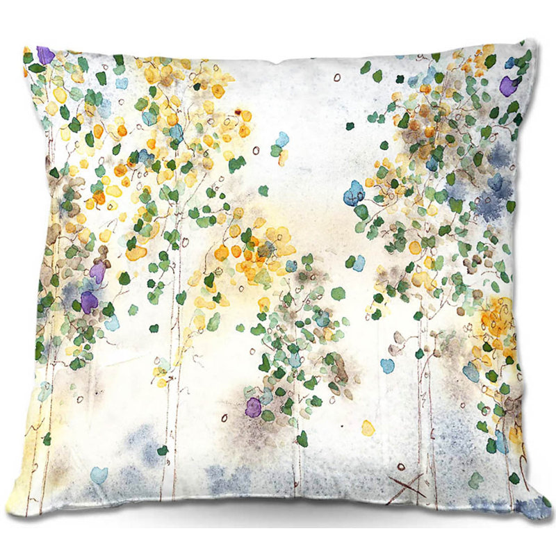 Floral Reversible Throw Pillow, 16" x 16"
