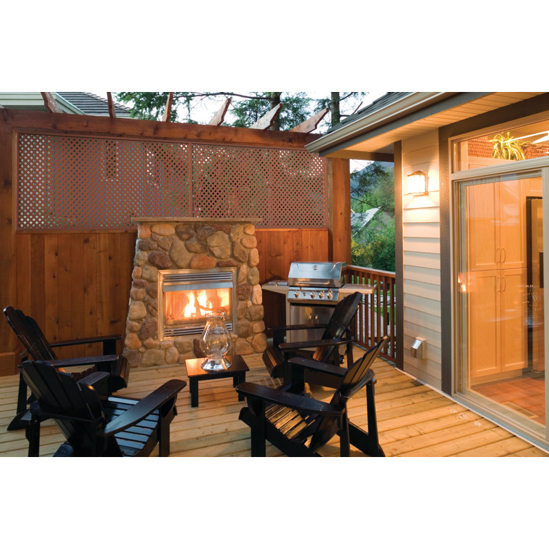 California Redwood Privacy Diamond Vinyl Lattice Panel