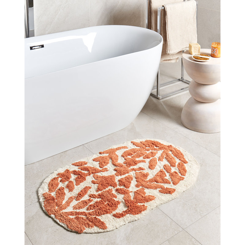 Weldon Cotton Bath Mat, Orange