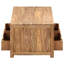 Warsaw Solid Wood Four Leg Coffee Table with Storage