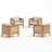 Cleothis Patio PE Rattan Lounge Chair With Acacia Wood Frame-537631353