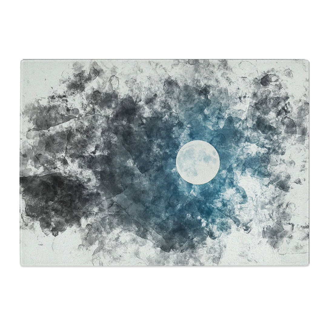 Tempered Glass the Full Moon at Midnight Chopping Board
