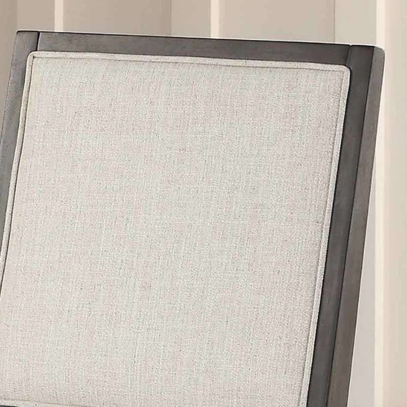 Chaise d'appoint rembourrée beige Zaedin