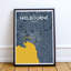 Melbourne City Map - No Frame Print-1798643818