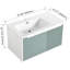 Armoire de salle de bain 36 po - Meuble-lavabo en céramique 36 po Mint Hue