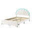 Upholstered Small Double (4') Velvet 2 Drawers Bed