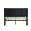 Base de lit tapissier grand format, support en lattes de bois, assemblage facile