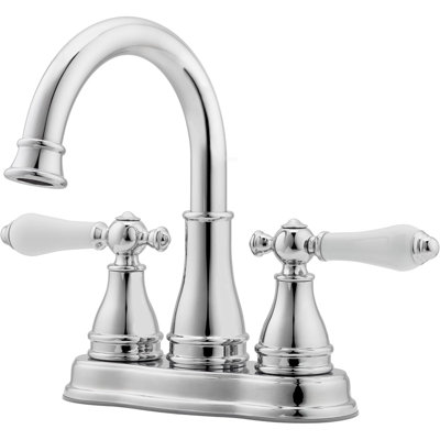 Bathroom Sink Faucet, 4-Inch Centerset, 2-Handle, 3-Hole, Polished Chrome Finish, LFWL245PC