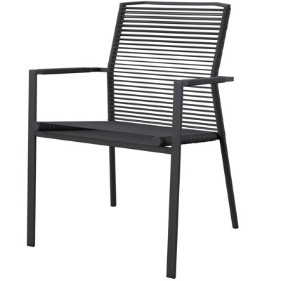 Edge Metal Patio Dining Armchair