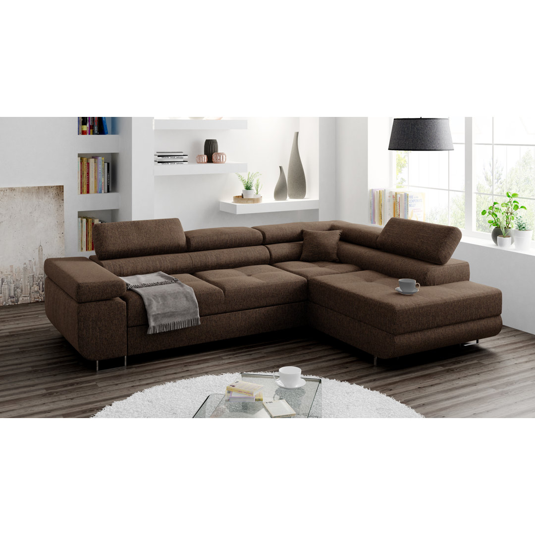 Ecksofa Anguel mit Bettfunktion