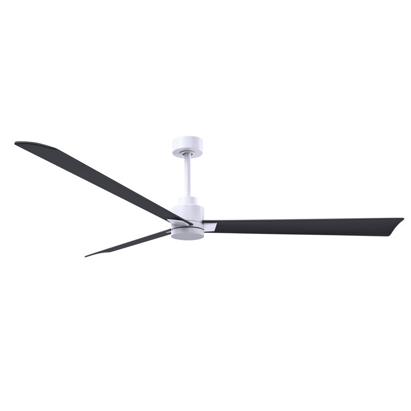 Alessandra 72'' Ceiling Fan, Matte White, Matte Black