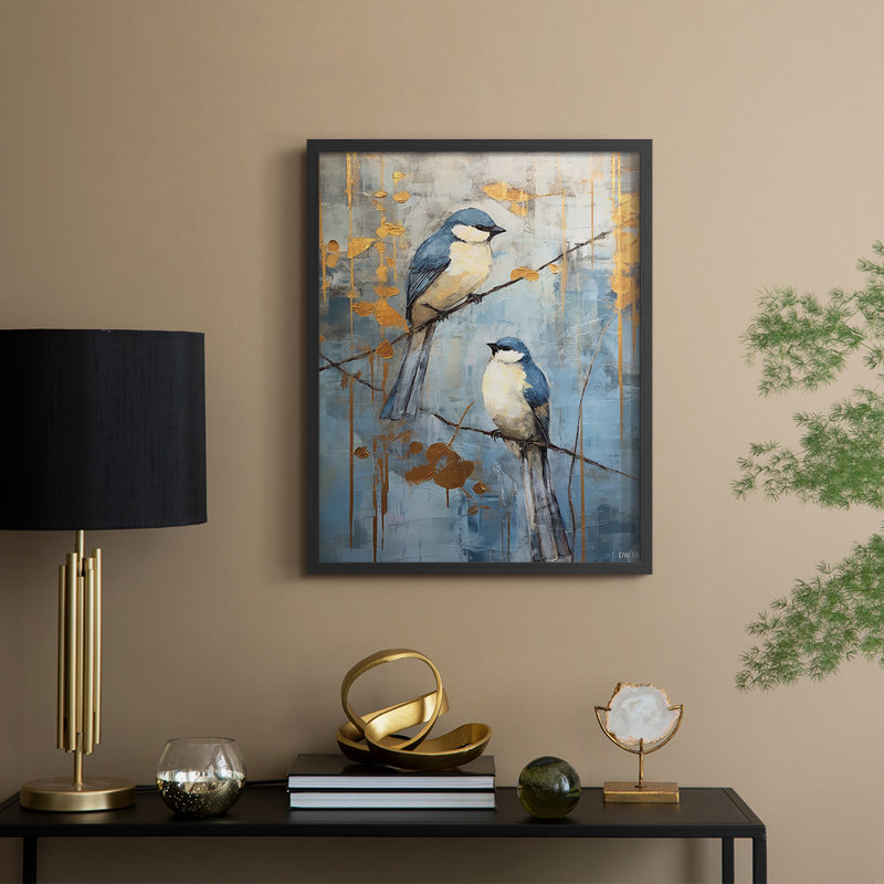 ANIMALS Series DXV  -Premium Framed Print -Ready to Hang - No Nails Required, 29" H x 23" W, Black