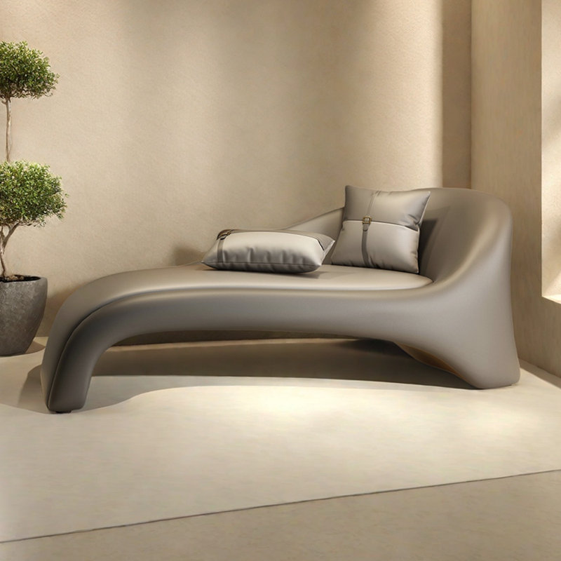Méridiennes d'intérieur modernes Modern Home, Gris, Orienté à droite, Gris clair