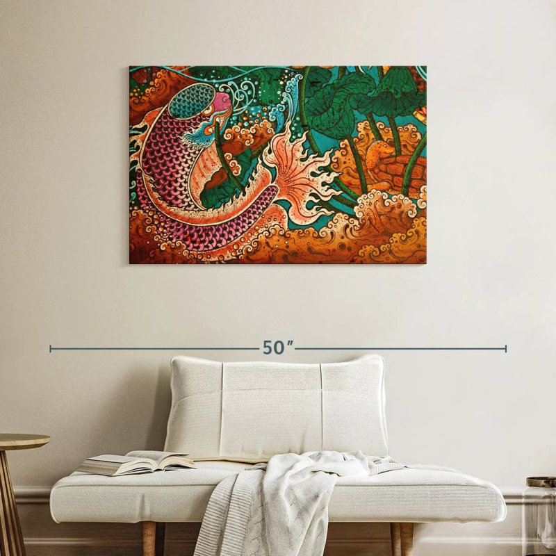 Brampt Thai Temple Fish, 26" H x 39" W