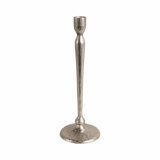Sagebrook Home 15X5" Traditional Cast Iron Taper Holder, Silver