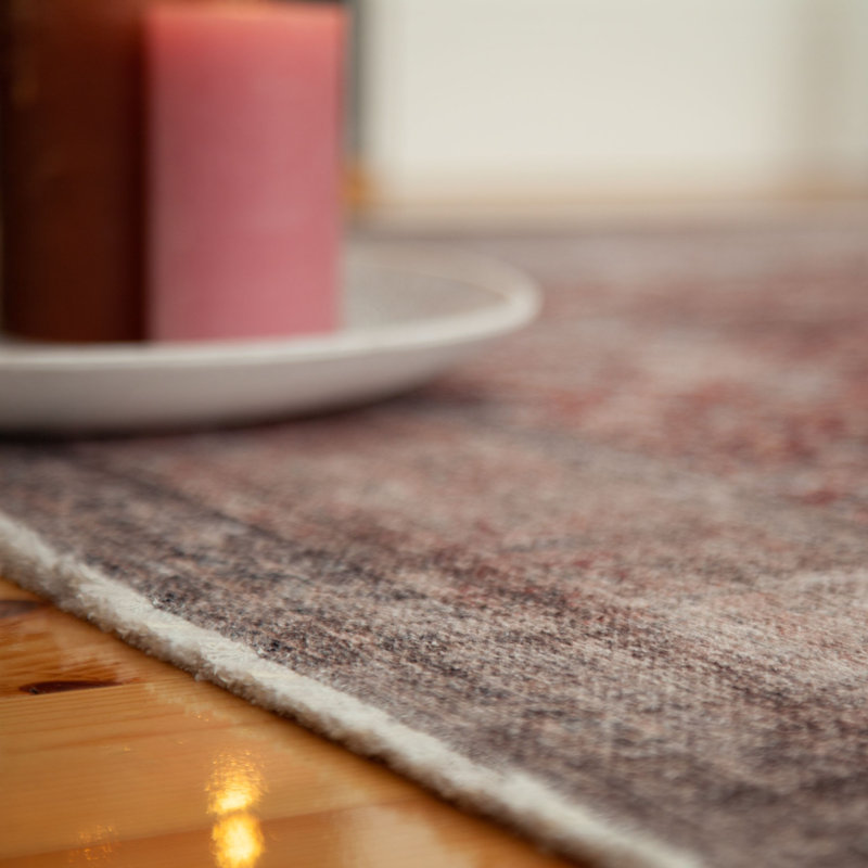 Maurea Uni Area Rug, Rectangle 120 x 170cm, Red