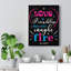 Art inspirant, citation inspirante, art mural-134986906