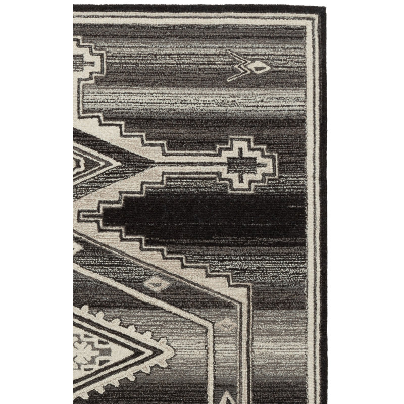 Kenya 925 Hand Tufted Wool/Cotton Moroccan Rug in Brown/Ivory, Square 6'