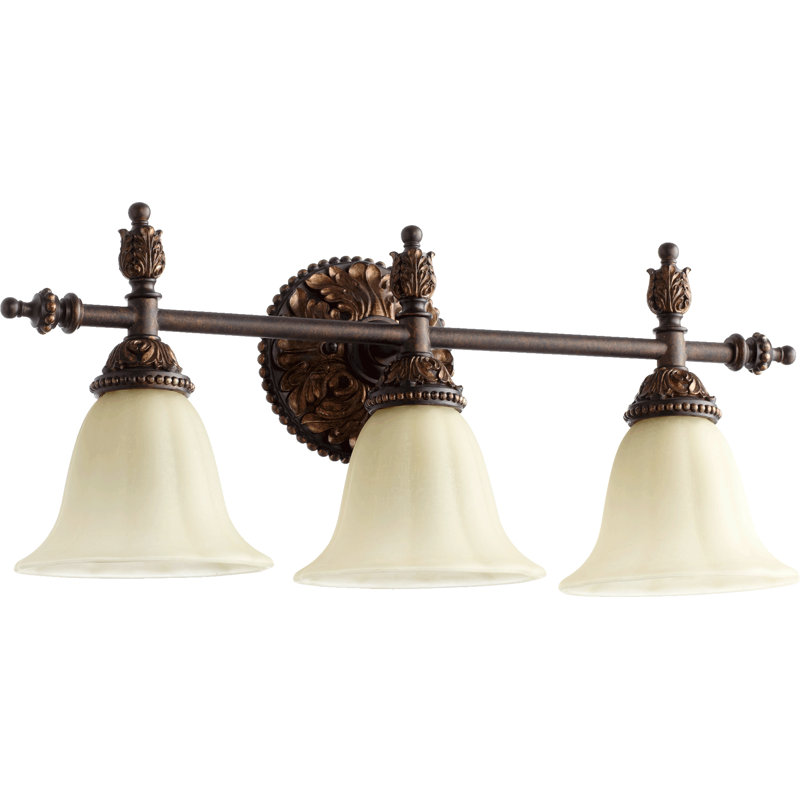 Terre de sienne traditionnelle grillagée 3 lumières Rio Salado avec coiffeuse Mystic Silver